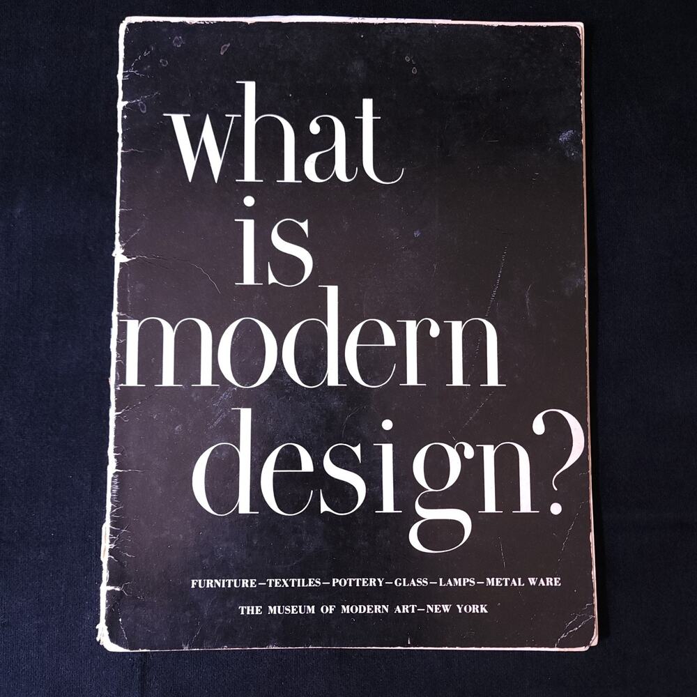 What is Modern Design Edgar Kaufmann Jr MoMA 1950 1st Ed Mid Century MCM Design